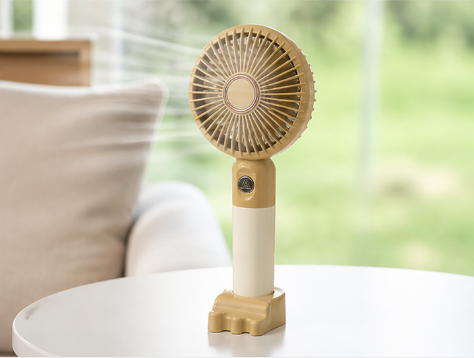 Мини-вентилятор Handheld Fan аккумуляторный с подставкой sp10450 фото