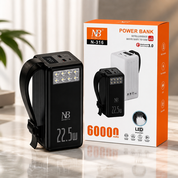 Повербанк Neobatta N-316 60000 mAh, 22.5W 2019941 фото